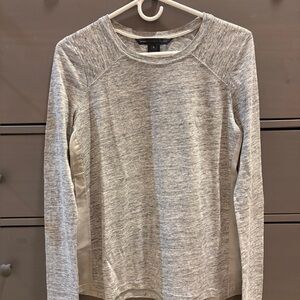 Marc by Marc Jacobs Linen/Silk Gray Long Sleeve Top